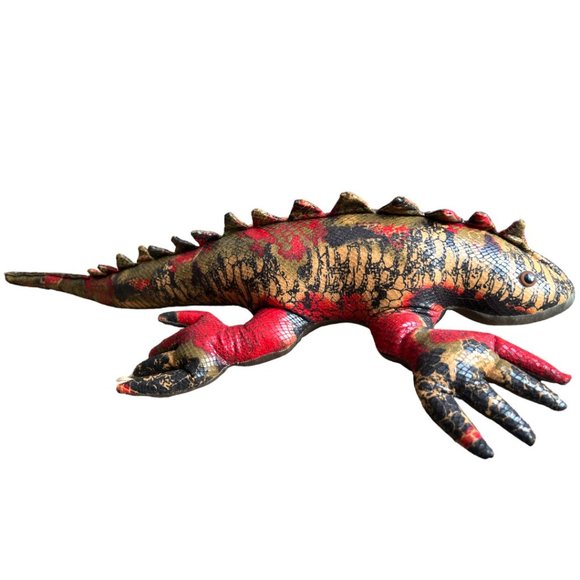 Rare Realistic 26" Reptile Plush | Gila Monster Lizard Soft Sculpture Art Toy - Picture 5 of 16
